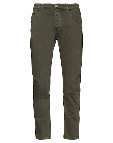 PMDS PREMIUM MOOD DENIM SUPERIOR Casual trouser Military green 98% Cotton, 2% Elastane