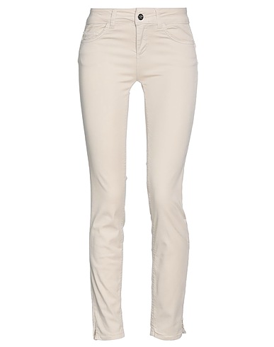 REBEL QUEEN by LIU •JO Casual trouser Beige 95% Cotton, 5% Elastane