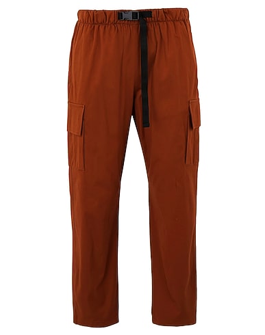 8 by YOOX Casual pants COTTON DRAWSTRING CARGO TROUSERS
 Brown 97% Cotton, 3% Elastane