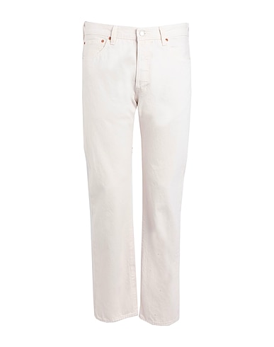 LEVI'S Denim trousers 501 LEVI'S ORIGINAL
 Beige 100% Cotton