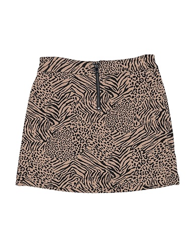 CAFFÉ D'ORZO Skirt Camel 62% Polyester, 32% Viscose, 5% Other Fibres, 1% Elastane