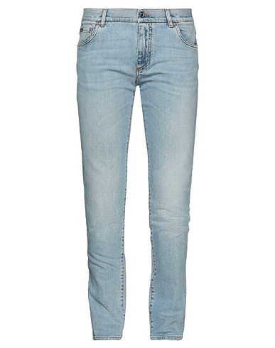 DOLCE&GABBANA Denim trousers Blue 98% Cotton, 2% Elastane