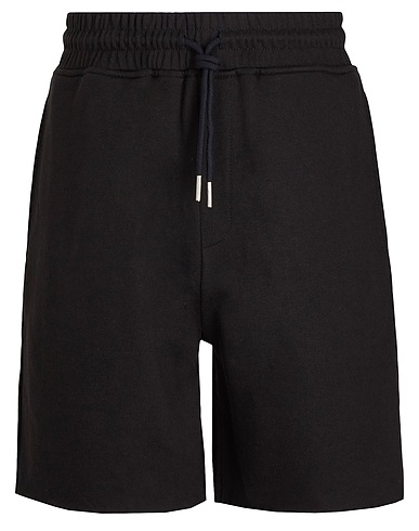 8 by YOOX Shorts & Bermudas ORGANIC COTTON PULL-ON SHORTS	 Schwarz 100% Organische Baumwolle