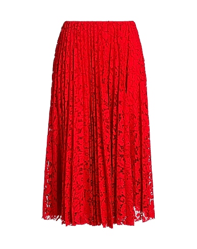 VALENTINO GARAVANI Midi skirt Red 41% Cotton, 39% Viscose, 20% Polyamide