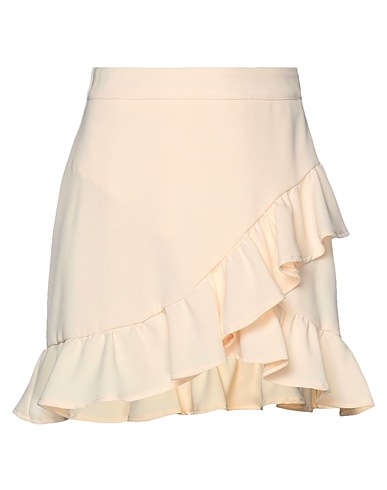 SOALLURE Mini skirt Ivory 100% Polyester