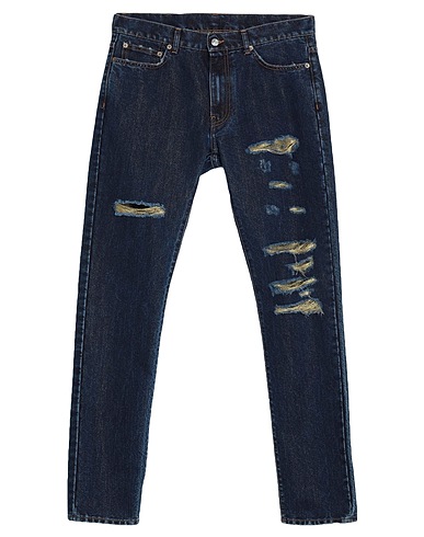 BUSCEMI Denim trousers Blue 70% Cotton, 20% Polyamide, 10% Polyethylene