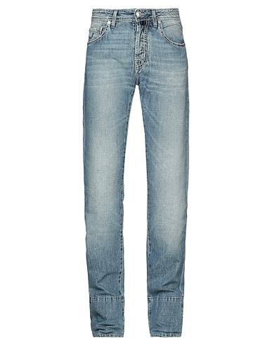 JACOB COHЁN Denim trousers Blue 100% Cotton