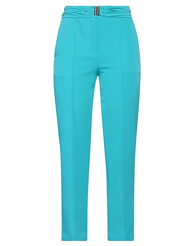 ATOS LOMBARDINI Casual trouser Turquoise 89% Polyester, 11% Rubber