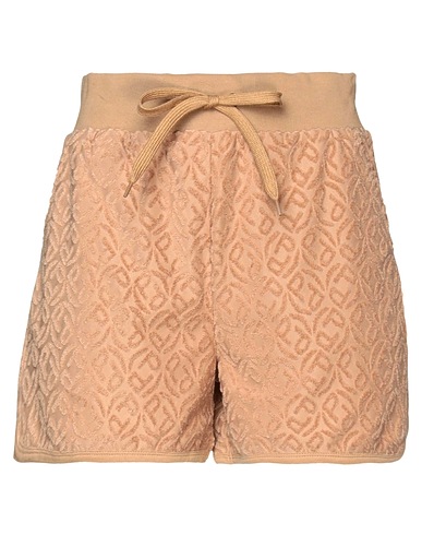 PINKO Shorts & Bermuda Camel 90% Polyester, 10% Elastane, Cotton