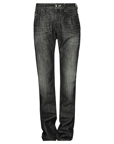 JACOB COHЁN Denim trousers Black 100% Cotton