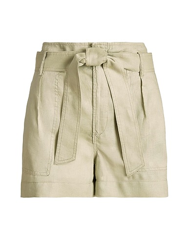 LAUREN RALPH LAUREN ショートパンツ&バミューダパンツ BELTED LINEN SHORT
セージグリーン リネン 100%