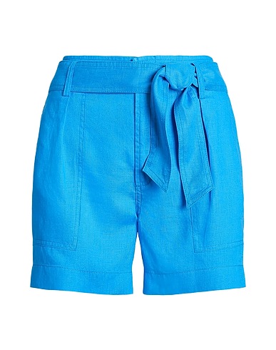 LAUREN RALPH LAUREN Shorts & Bermuda BELTED LINEN SHORT
 Azure 100% Linen
