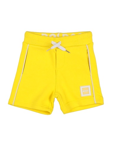 BOSS Shorts & Bermuda Yellow 87% Cotton, 13% Polyester