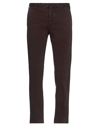 PT Torino Casual trouser Chocolate brown 96% Cotton, 4% Elastane