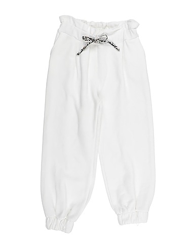 MISS BLUMARINE Casual trouser White 100% Cotton