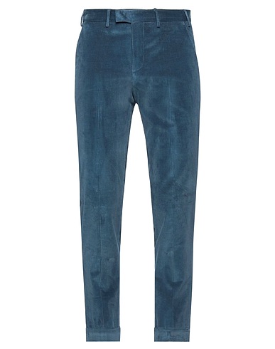 PT Torino Casual trouser Navy blue 98% Cotton, 2% Elastane
