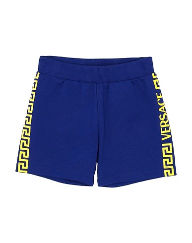 VERSACE YOUNG Shorts & Bermuda Blue 94% Cotton, 6% Elastane