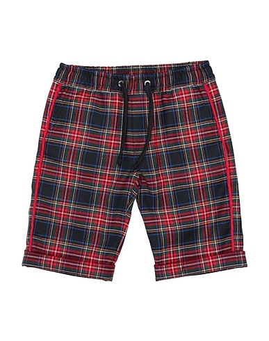 DOLCE&GABBANA Shorts & Bermuda Red 90% Virgin Wool, 7% Polyamide, 3% Elastane, Viscose