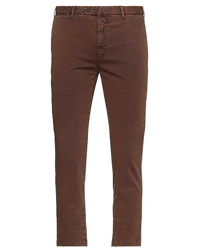 PT Torino Casual trouser Brown 96% Cotton, 4% Elastane
