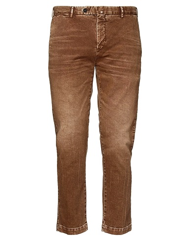 PT Torino Denim trousers Khaki 98% Cotton, 2% Elastane