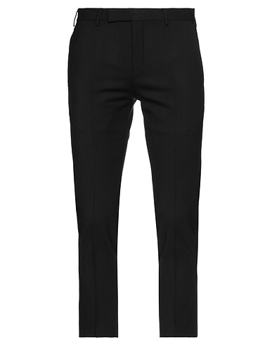 PT Torino Casual trouser Black 95% Virgin Wool, 5% Elastane