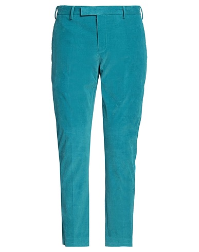 PT Torino Casual pants Turquoise 98% Cotton, 2% Elastane