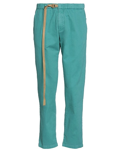 WHITE SAND Casual pants Turquoise 97% Cotton, 3% Elastane