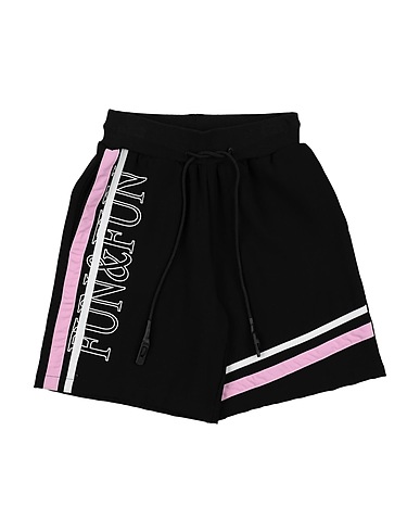 FUN & FUN Shorts & Bermuda Black 100% Polyester