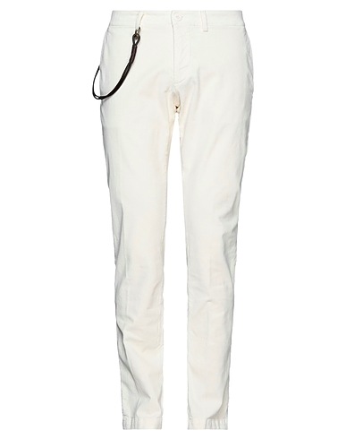 MODFITTERS Casual trouser Ivory 99% Cotton, 1% Elastane