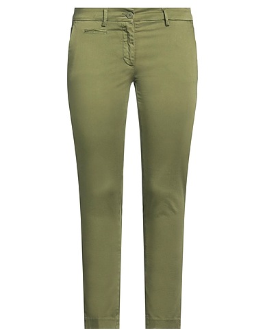 MASON'S Casual trouser Military green 86% Cotton, 10% Polyester, 4% Elastane