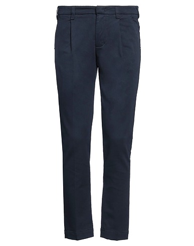 ENTRE AMIS Casual trouser Midnight blue 99% Cotton, 1% Elastane