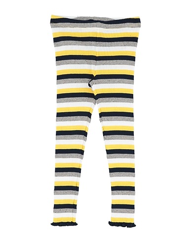 ERMANNO SCERVINO JUNIOR Leggings Giallo ocra 77% Cotone, 17% Viscosa, 3% Poliestere, 2% Seta, 1% Poliammide