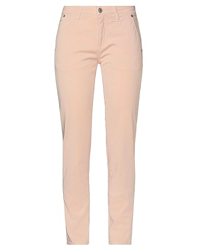 CARE LABEL Casual trouser Light pink 97% Cotton, 3% Elastane