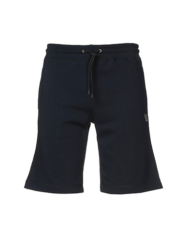 PS PAUL SMITH Shorts & Bermuda Midnight blue 100% Organic cotton