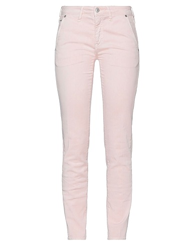 CARE LABEL Denim trousers Light pink 98% Cotton, 2% Elastane
