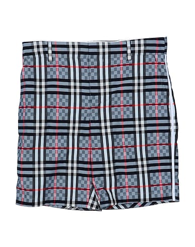 BURBERRY Shorts & Bermuda Slate blue 96% Cotton, 4% Elastane
