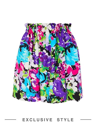 CATERINA GATTA x YOOX Mini skirt Purple 100% Silk