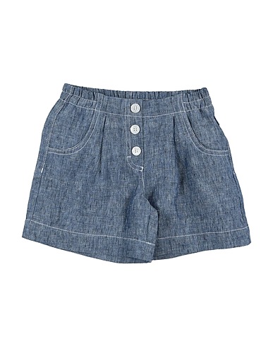 IL GUFO Shorts & Bermuda Blue 100% Linen