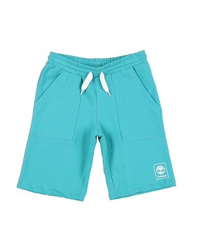 TIMBERLAND Shorts & Bermuda Turquoise 76% Organic cotton, 24% Polyester