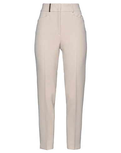PESERICO Pantalone Beige 64% Poliestere, 27% Viscosa, 6% Cotone, 3% Elastan