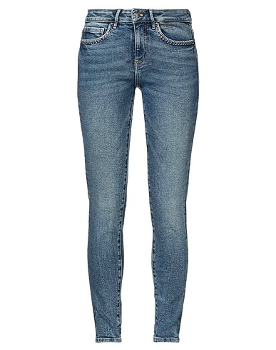 GUESS Denim trousers Blue 95% Cotton, 4% Elastomultiester, 1% Elastane