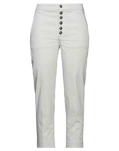 DONDUP Casual trouser White 97% Cotton, 3% Elastane
