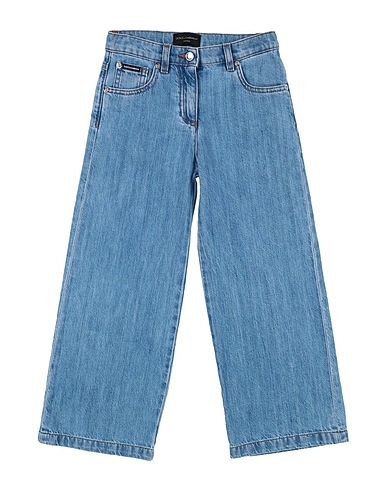 DOLCE&GABBANA Jeans Blau 100% Baumwolle, Kalbsleder