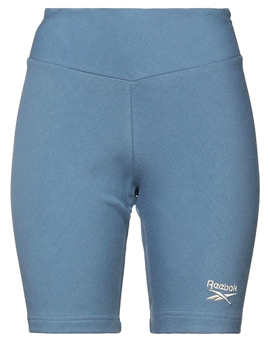REEBOK Shorts & Bermuda Slate blue 95% Cotton, 5% Elastane