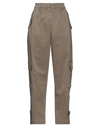 PINKO UNIQUENESS Casual trouser Khaki 96% Cotton, 4% Elastane