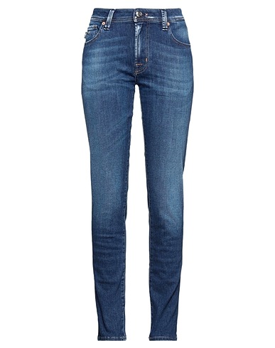 TRAMAROSSA Denim pants Blue 92% Cotton, 6% T-400 fiber, 2% Elastane