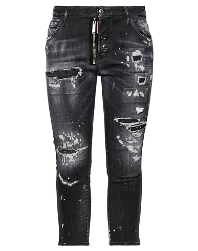 DSQUARED2 Denim trousers Black 92% Cotton, 6% Elastomultiester, 2% Elastane