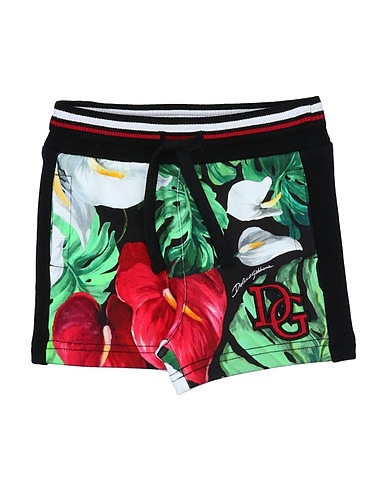 DOLCE&GABBANA Shorts & Bermuda Black 100% Cotton, Polyester, Viscose, Elastane