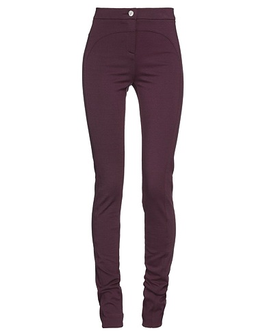 BYBLOS Casual trouser Plum 68% Viscose, 27% Polyamide, 5% Elastane