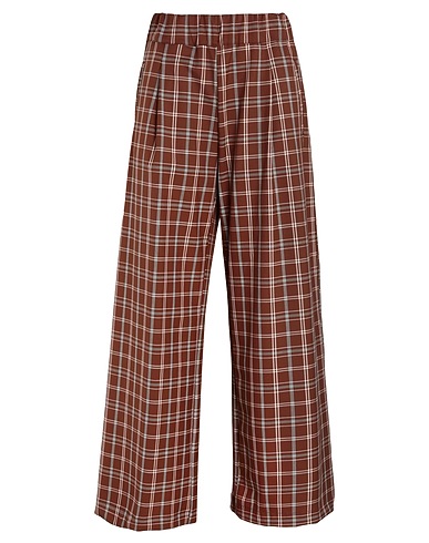 SEMICOUTURE Casual pants Brown 68% Polyester, 29% Viscose, 3% Elastane